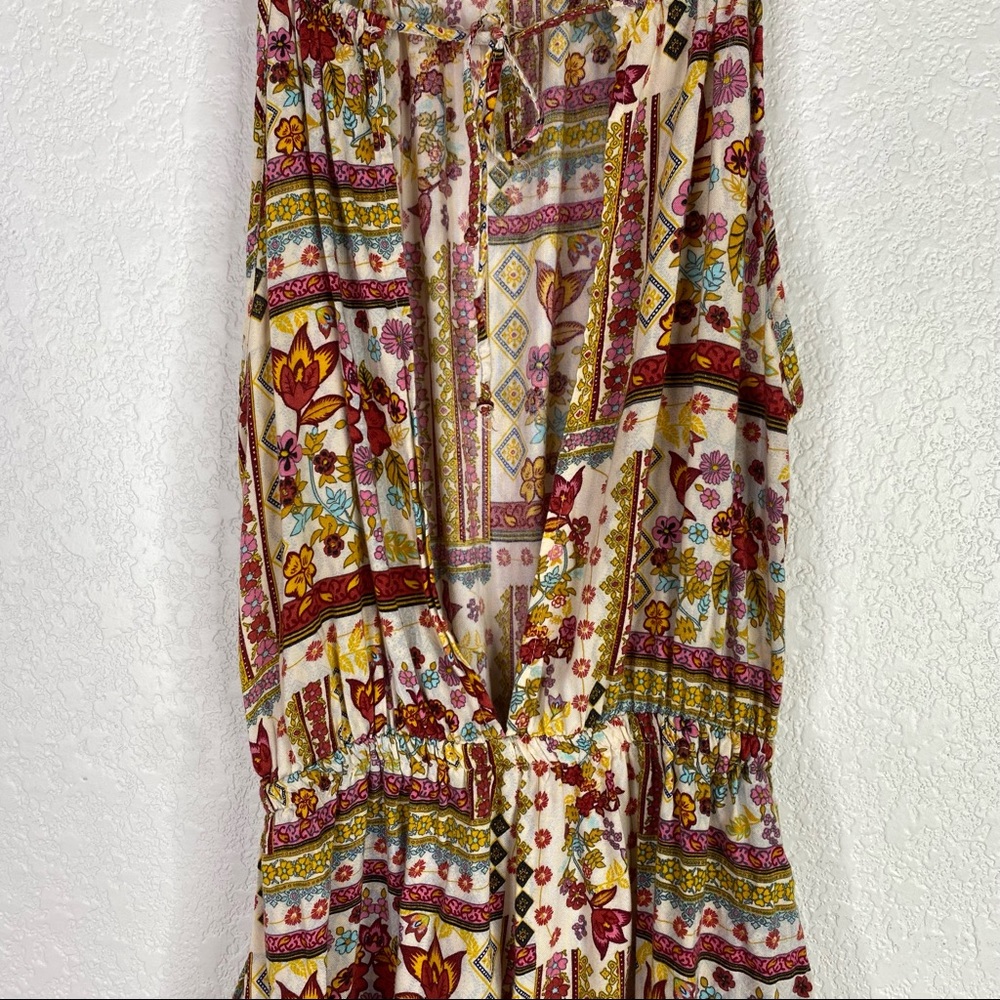 H&M Coachella Cream & Red Floral Print Romper - Picture 5 of 6